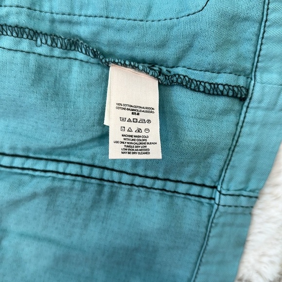 Free People Double Cloth Military Jacket Blue size XS 100% Cotton - Picture 11 of 14